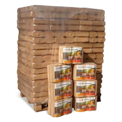 Bûches Crépito Tecsabuch 100% feuillus — Palette 1 tonne