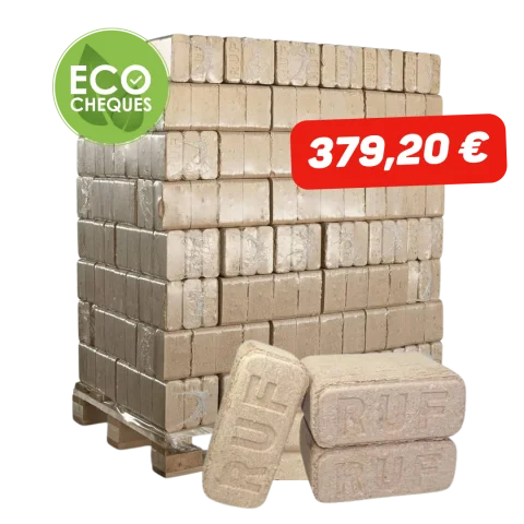 Bois compressé RUF — Palette 960 kg