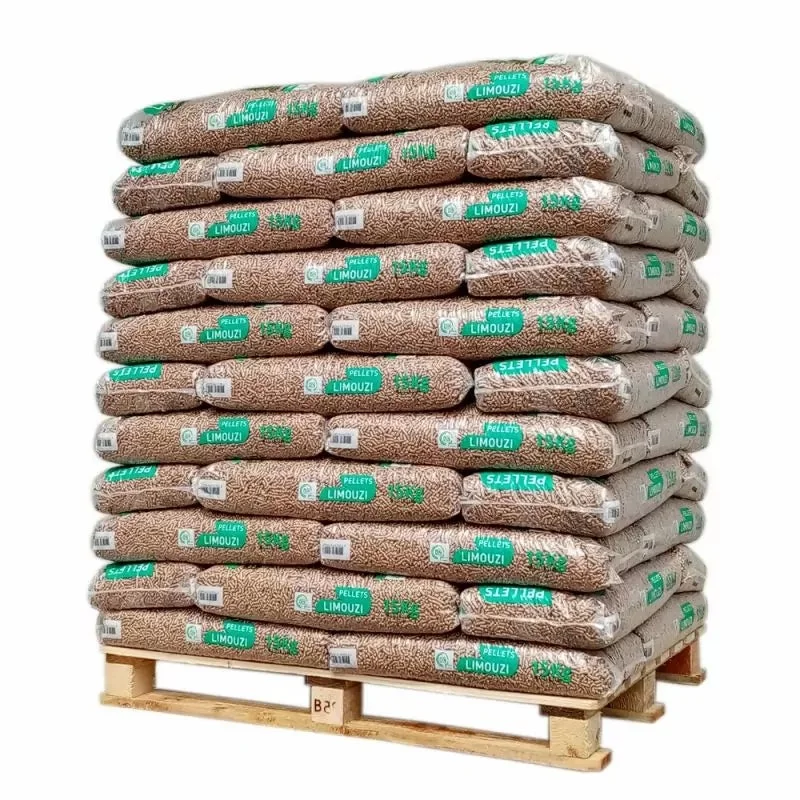 Pellet Limouzi DINplus + PEFC — Palette 66 sacs (990 kg)